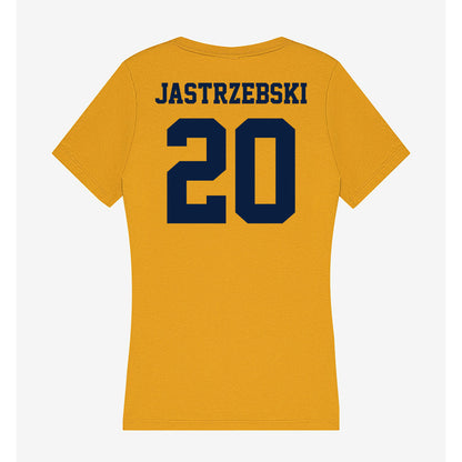 AU - NCAA Men's Ice Hockey : Jacob Jastrzebski - Women's V-Neck T-Shirt-1