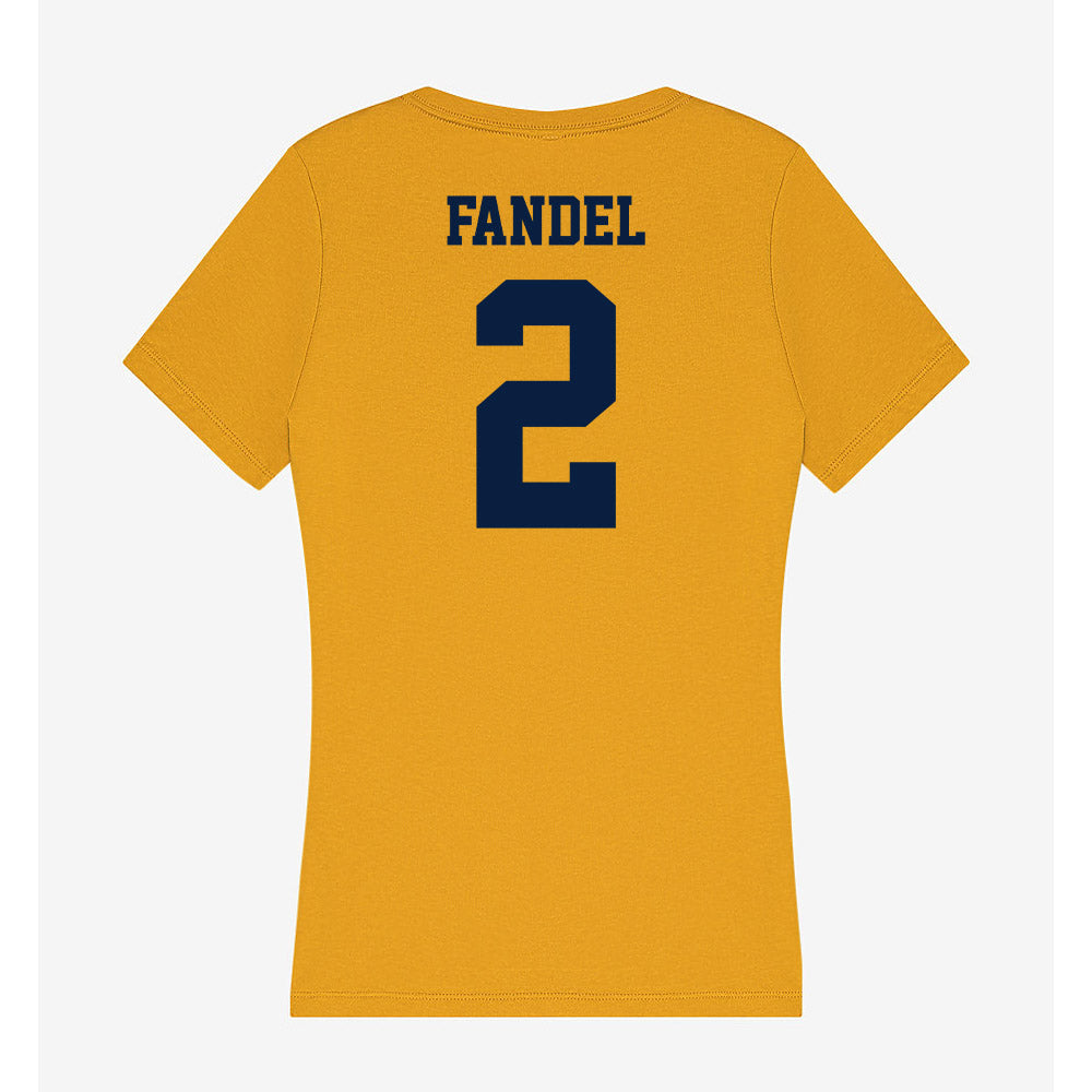 AU - NCAA Men's Ice Hockey : Landon Fandel - Women's V-Neck T-Shirt-1