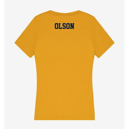 AU - NCAA Men's Golf : Luke Olson - Women's V-Neck T-Shirt-1