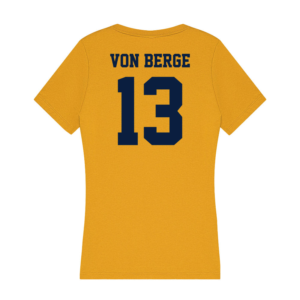 AU - NCAA Baseball : Logan Von Berge - Women's V-Neck T-Shirt-1