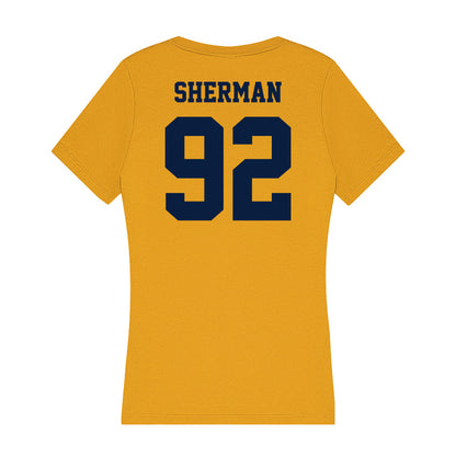 AU - NCAA Football : Gradee Sherman - Women's V-Neck T-Shirt-1