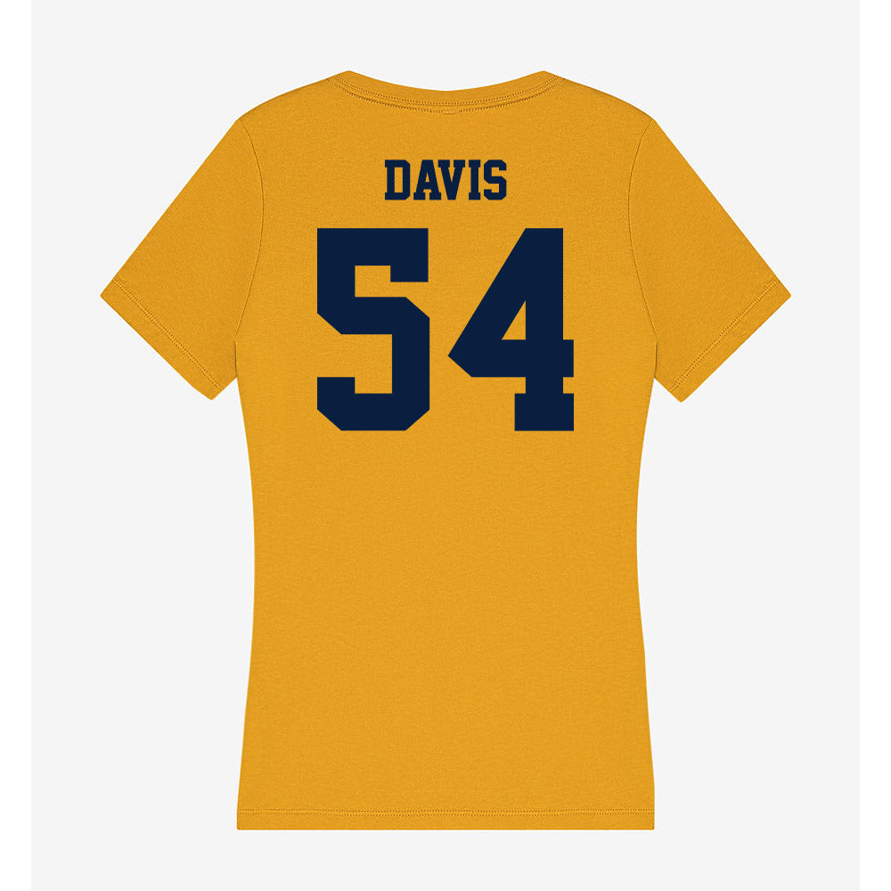 AU - NCAA Football : Kaleb Davis - Women's V-Neck T-Shirt-1