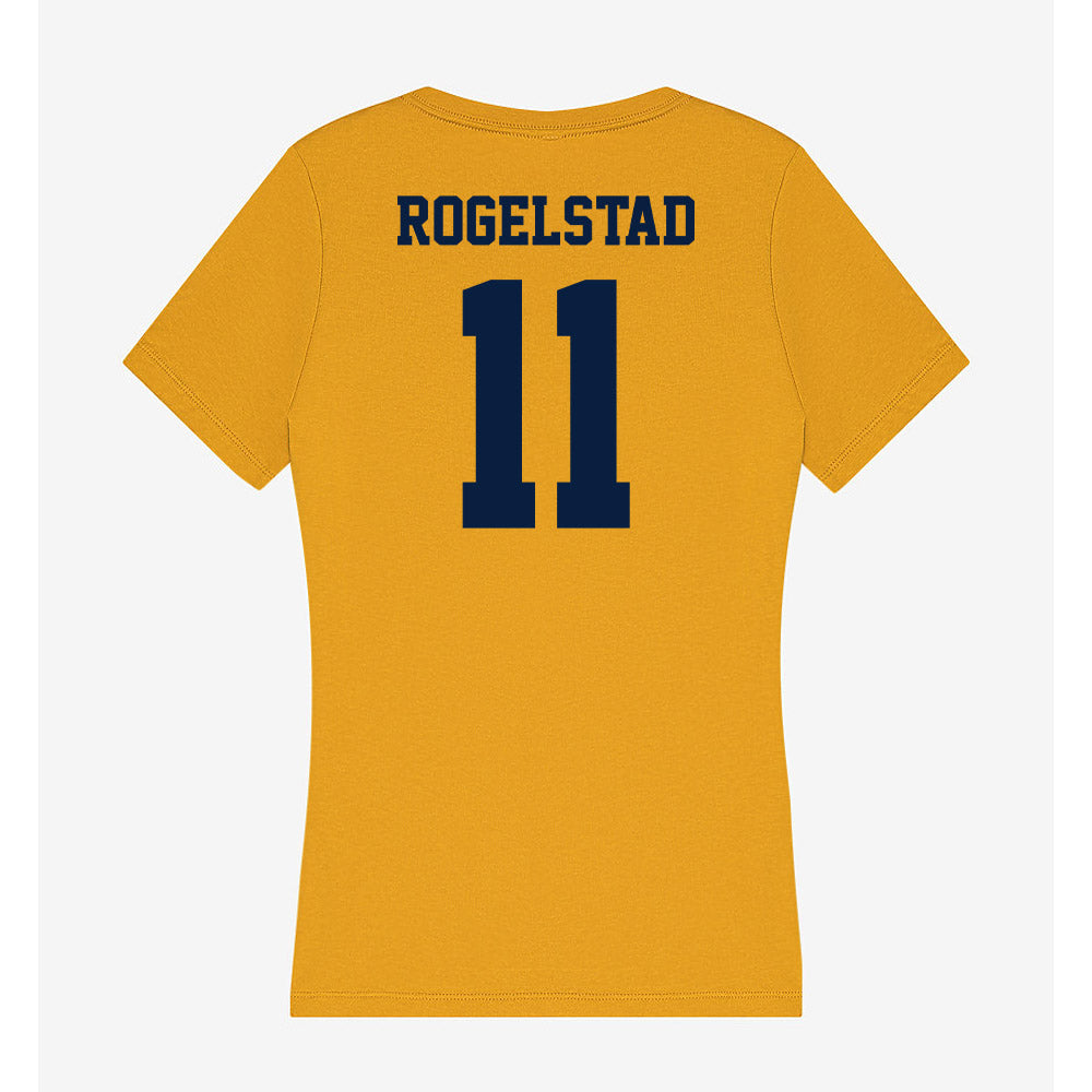 AU - NCAA Football : Liam Rogelstad - Women's V-Neck T-Shirt-1