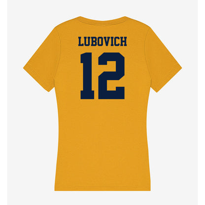 AU - NCAA Softball : Kierra Lubovich - Women's V-Neck T-Shirt-1