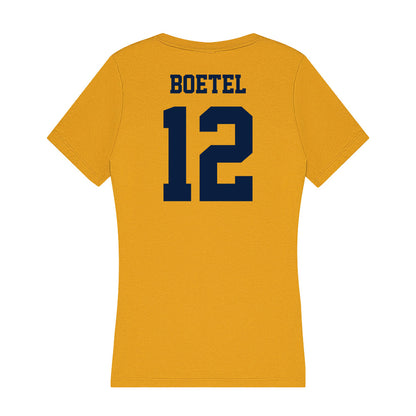 AU - NCAA Football : Lincoln Boetel - Women's V-Neck T-Shirt-1