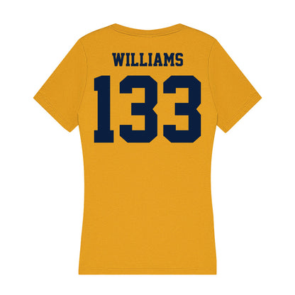 AU - NCAA Wrestling : Bentley Williams - Women's V-Neck T-Shirt-1