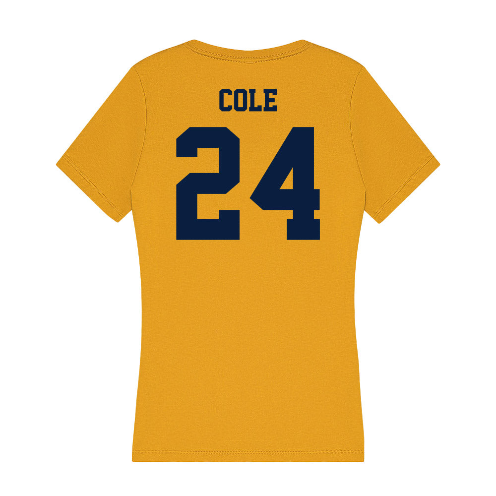 AU - NCAA Baseball : Ethan Cole - Women's V-Neck T-Shirt-1
