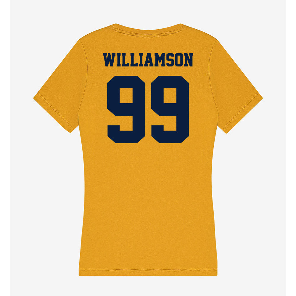 AU - NCAA Football : Khadin Williamson - Women's V-Neck T-Shirt-1