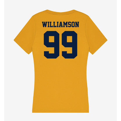 AU - NCAA Football : Khadin Williamson - Women's V-Neck T-Shirt-1