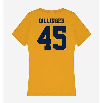 AU - NCAA Women's Basketball : Greta Dillinger - Women's V-Neck T-Shirt-1