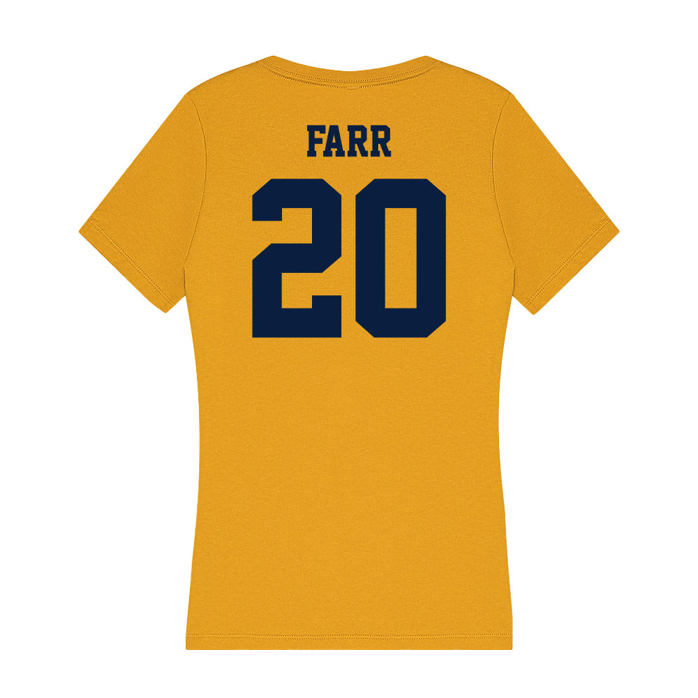 AU - NCAA Football : Jayvian Farr - Women's V-Neck T-Shirt-1