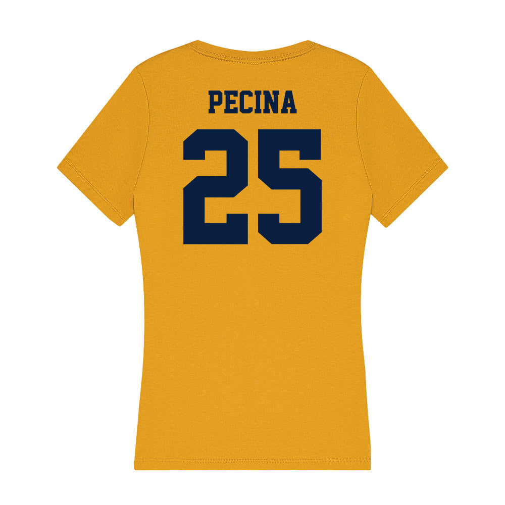 AU - NCAA Football : Jake Pecina - Women's V-Neck T-Shirt-1