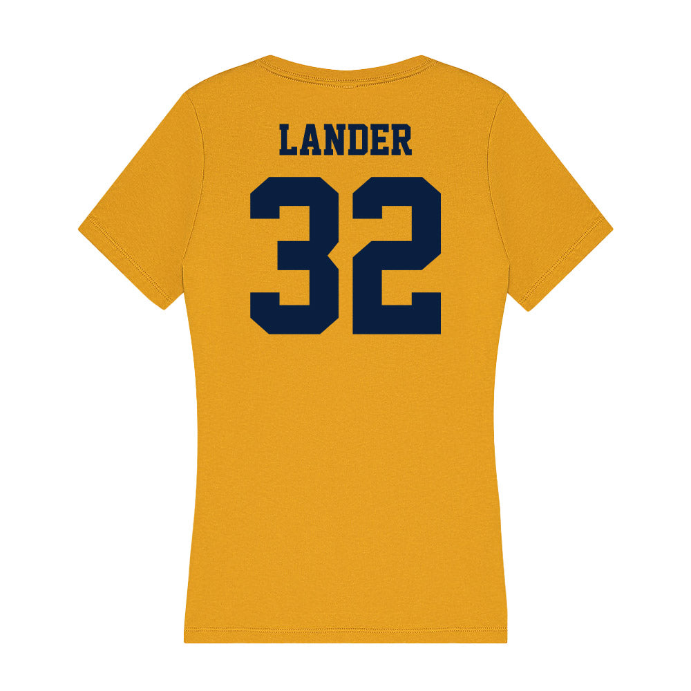 AU - NCAA Softball : Lexi Lander - Women's V-Neck T-Shirt-1