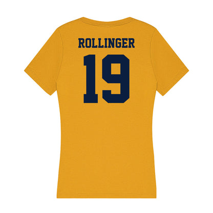 AU - NCAA Football : Ethyn Rollinger - Women's V-Neck T-Shirt-1