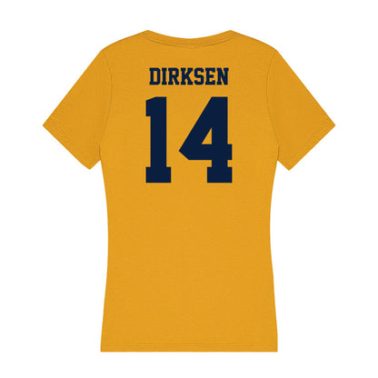 AU - NCAA Baseball : Drey Dirksen - Women's V-Neck T-Shirt-1