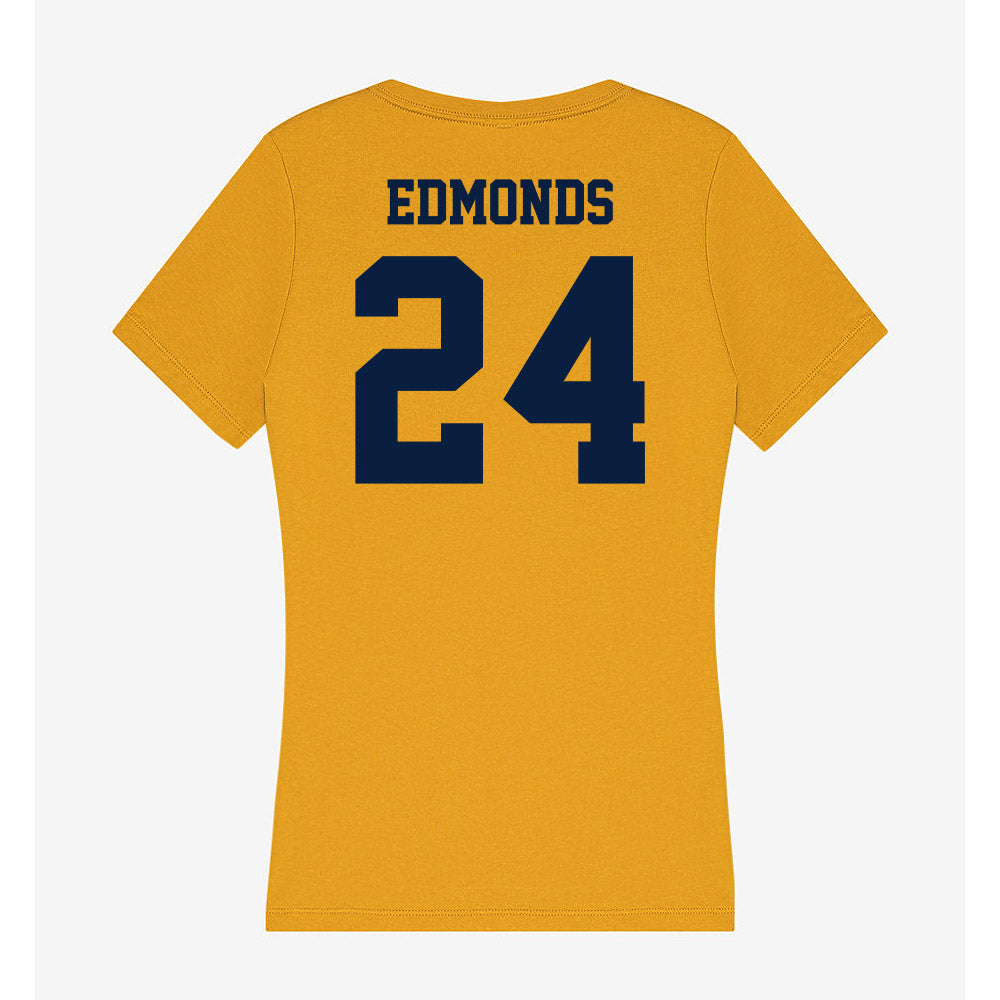 AU - NCAA Women's Basketball : Kristin Edmonds - Women's V-Neck T-Shirt-1