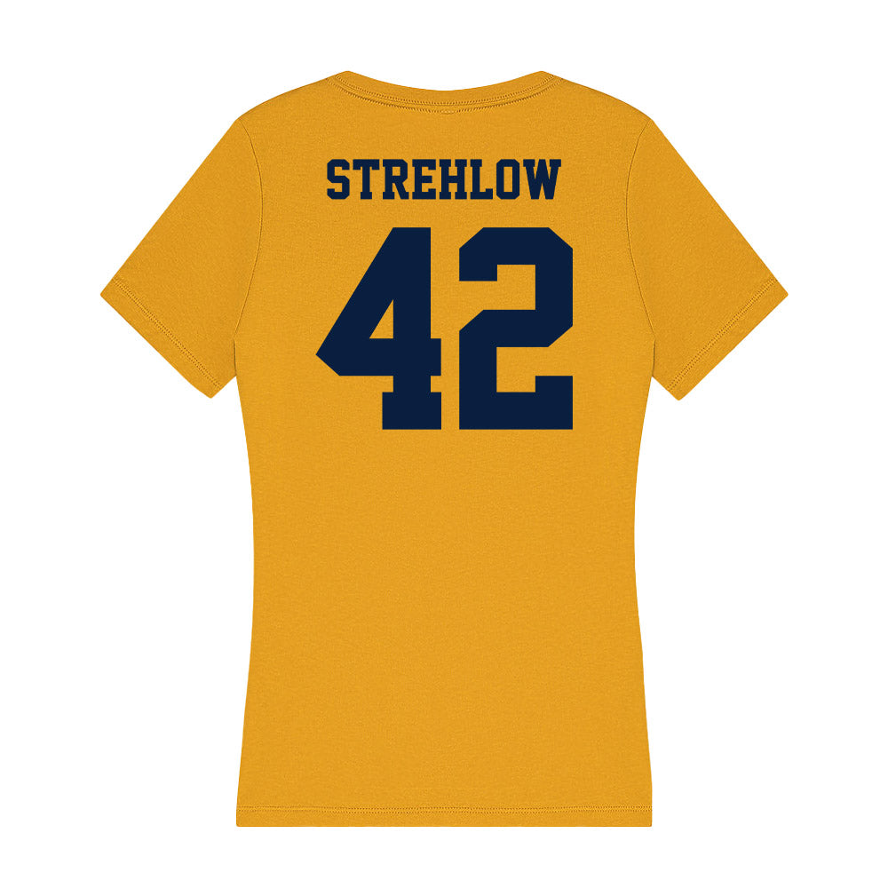 AU - NCAA Football : Ty Strehlow - Women's V-Neck T-Shirt-1