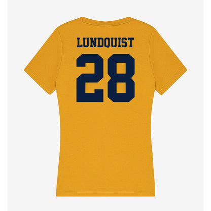AU - NCAA Baseball : Jake Lundquist - Women's V-Neck T-Shirt-1