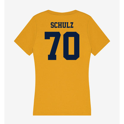 AU - NCAA Football : Joey Schulz - Women's V-Neck T-Shirt-1