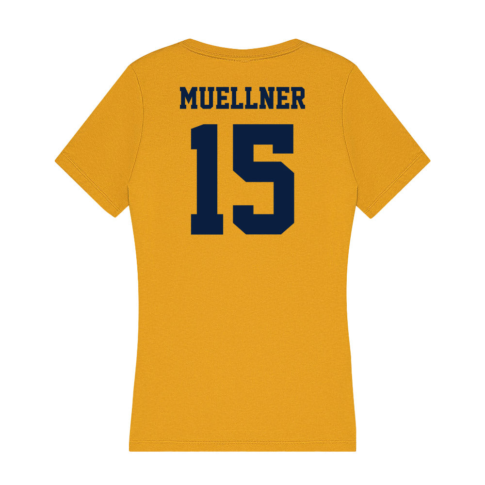 AU - NCAA Women's Volleyball : Maddie Muellner - Women's V-Neck T-Shirt-1