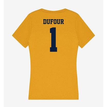 AU - NCAA Women's Tennis : Nicole Dufour - Women's V-Neck T-Shirt-1