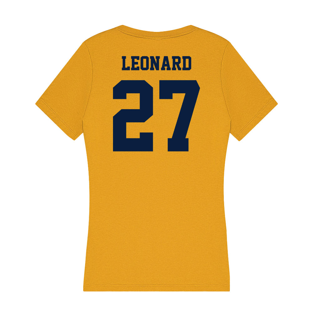 AU - NCAA Football : Logan Leonard - Women's V-Neck T-Shirt-1