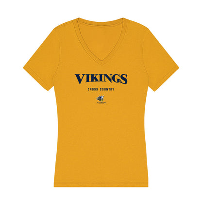 AU - NCAA Women's Cross Country : Lillie Benes - Women's V-Neck T-Shirt-0