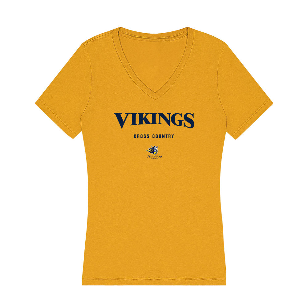 AU - NCAA Men's Cross Country : Will Ahrens - Women's V-Neck T-Shirt-0