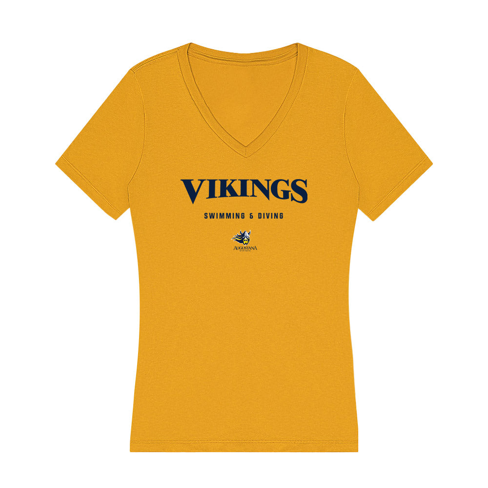 AU - NCAA Men's Swimming & Diving : Brady Snetselaar - Women's V-Neck T-Shirt-0