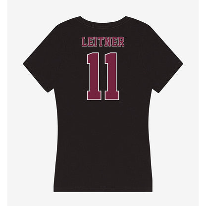 Fordham - NCAA Men's Soccer : Bennett Leitner - Women's V-Neck T-Shirt-1