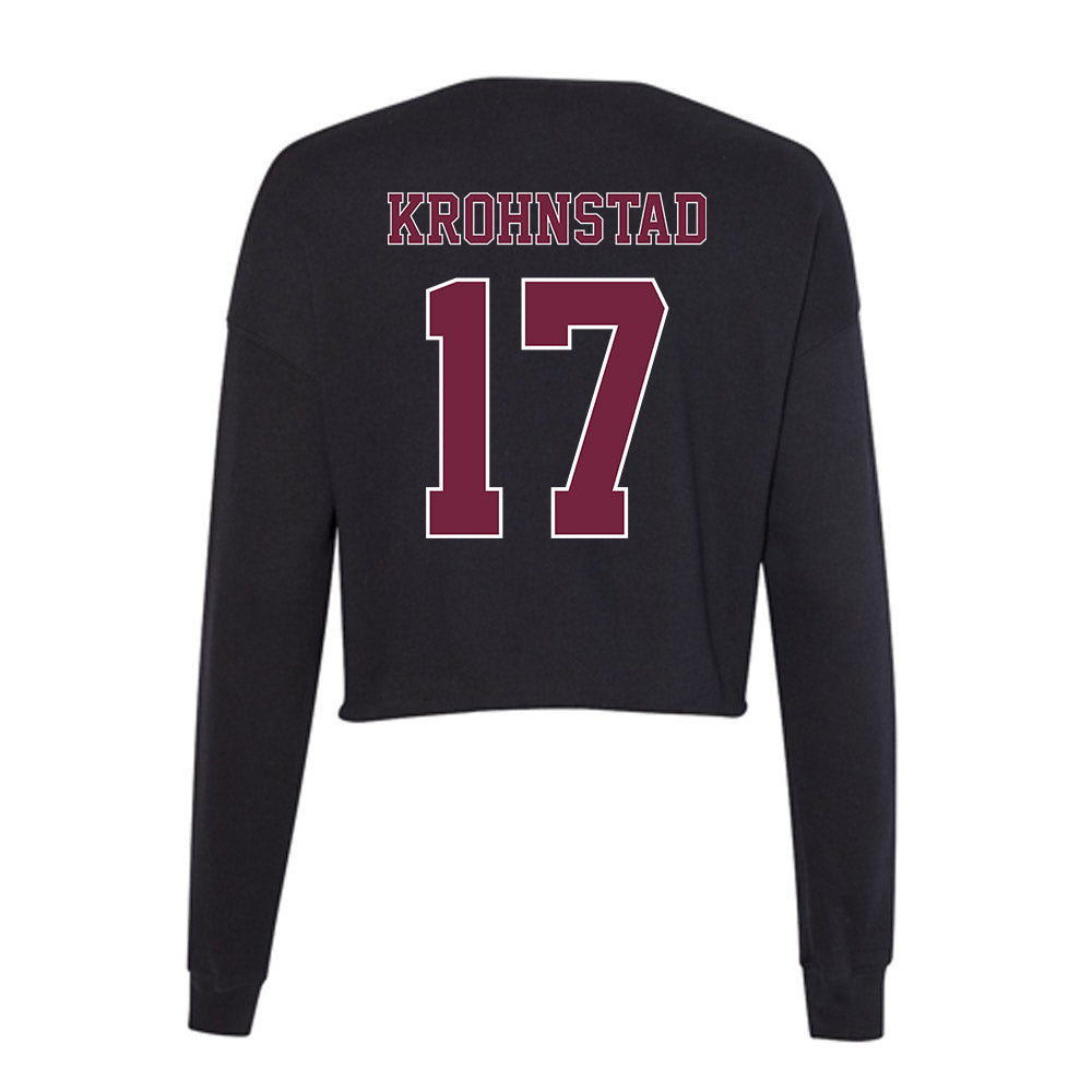 Fordham - NCAA Men's Soccer : Erik Krohnstad - Women's Cropped Crew Fleece-1