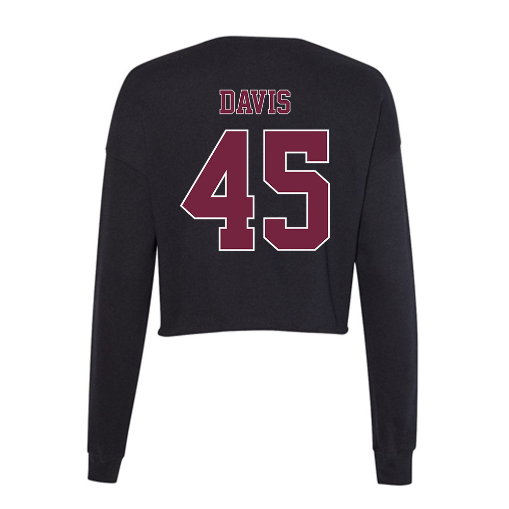 Fordham - NCAA Football : Tyler Davis - Women's Cropped Crew Fleece-1