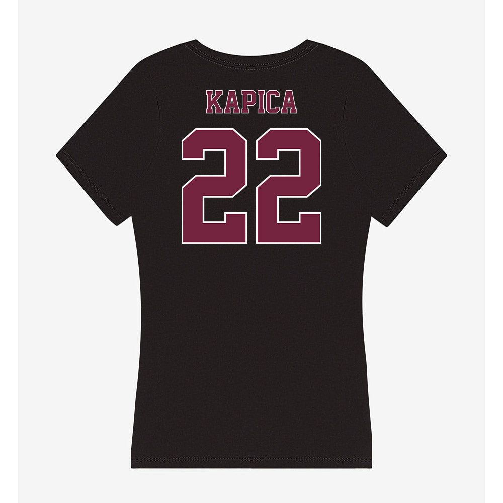 Fordham - NCAA Baseball : Andrew Kapica - Women's V-Neck T-Shirt-1