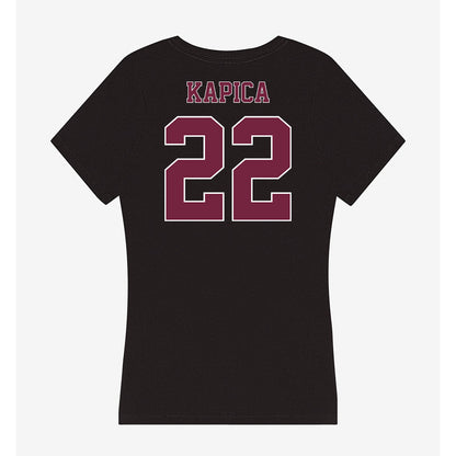 Fordham - NCAA Baseball : Andrew Kapica - Women's V-Neck T-Shirt-1