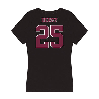 Fordham - NCAA Women's Basketball : Kaila Berry - Women's V-Neck T-Shirt-1