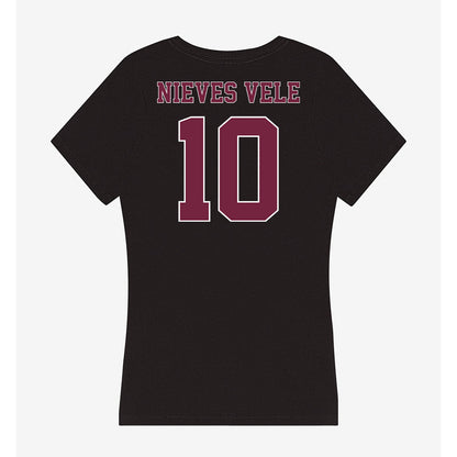 Fordham - NCAA Men's Swimming & Diving : Bryam Nieves Vele - Women's V-Neck T-Shirt-1