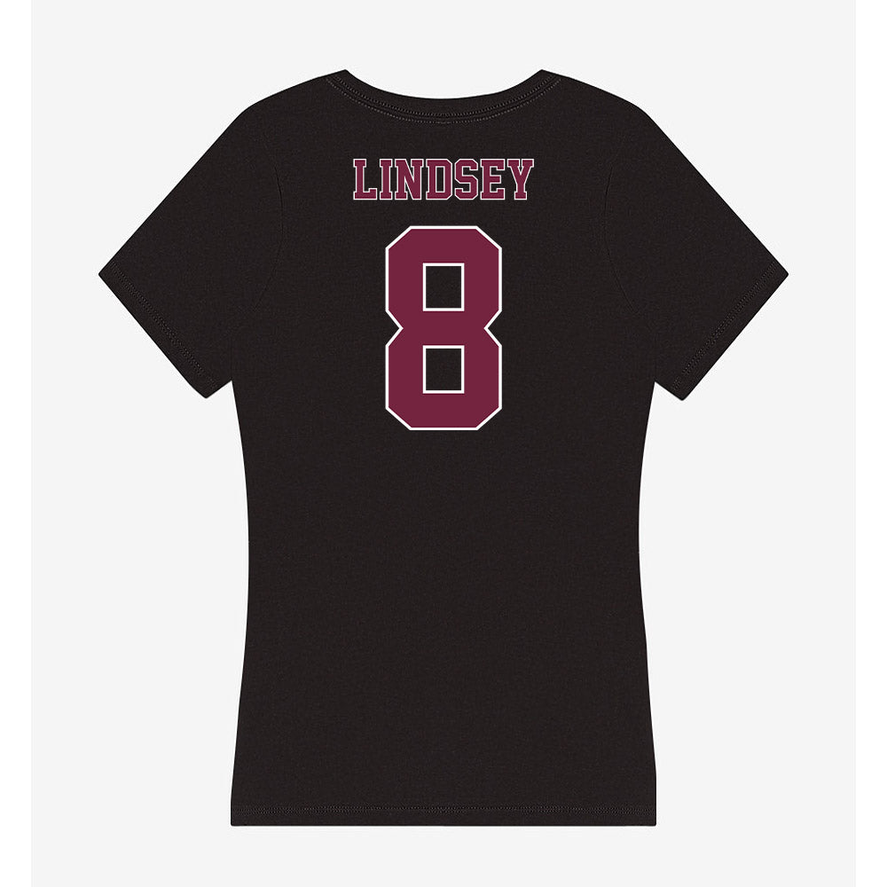 Fordham - NCAA Football : Nathan Lindsey - Women's V-Neck T-Shirt-1
