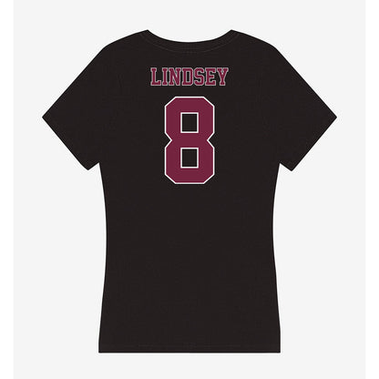 Fordham - NCAA Football : Nathan Lindsey - Women's V-Neck T-Shirt-1