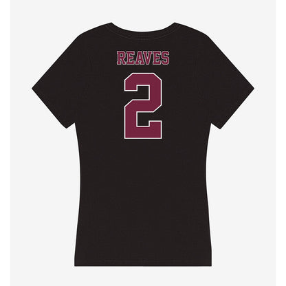 Fordham - NCAA Men's Basketball : Dejour Reaves - Women's V-Neck T-Shirt-1