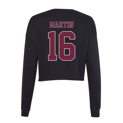 Fordham - NCAA Men's Water Polo : Charlie Martin - Women's Cropped Crew Fleece-1