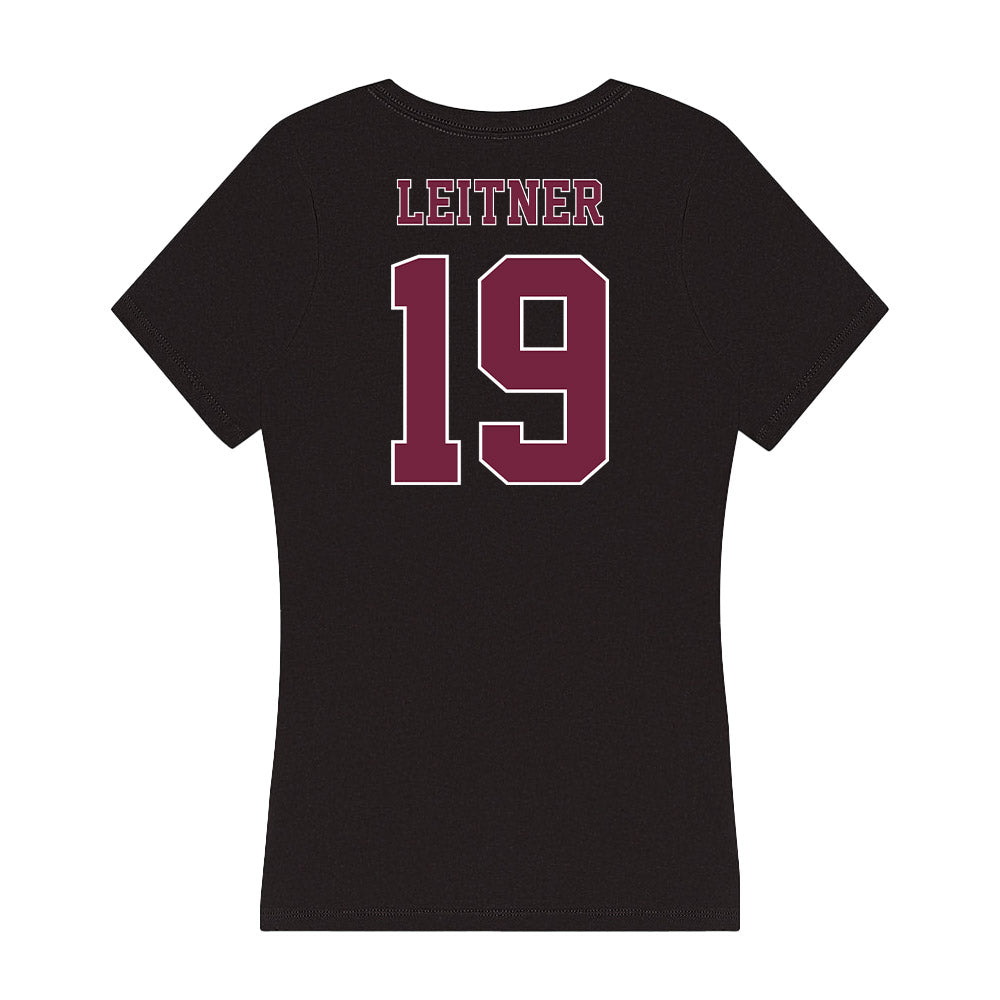 Fordham - NCAA Men's Soccer : Bennett Leitner - Women's V-Neck T-Shirt-1