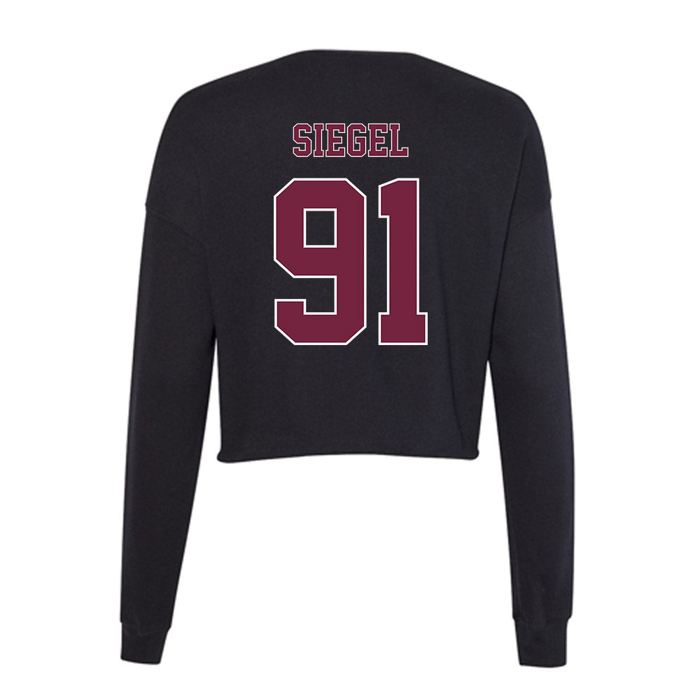 Fordham - NCAA Football : Cole Siegel - Women's Cropped Crew Fleece-1