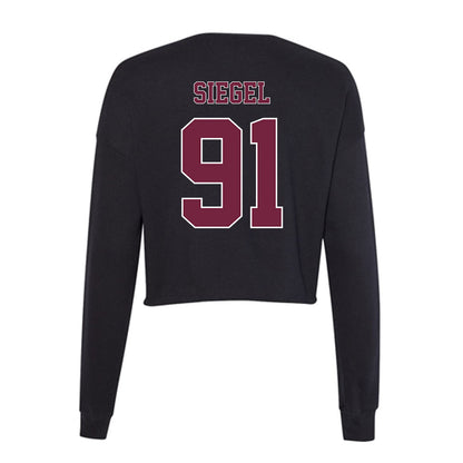 Fordham - NCAA Football : Cole Siegel - Women's Cropped Crew Fleece-1