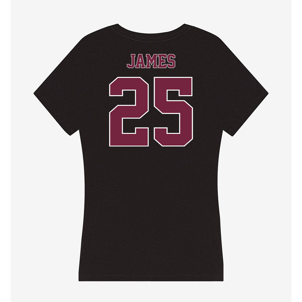 Fordham - NCAA Football : Jamell James - Women's V-Neck T-Shirt-1