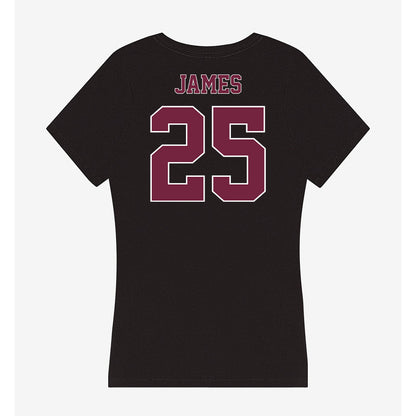 Fordham - NCAA Football : Jamell James - Women's V-Neck T-Shirt-1