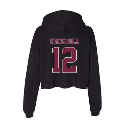 Fordham - NCAA Women's Basketball : Precious Omoshola - Women's Crop Fleece Hoodie-1