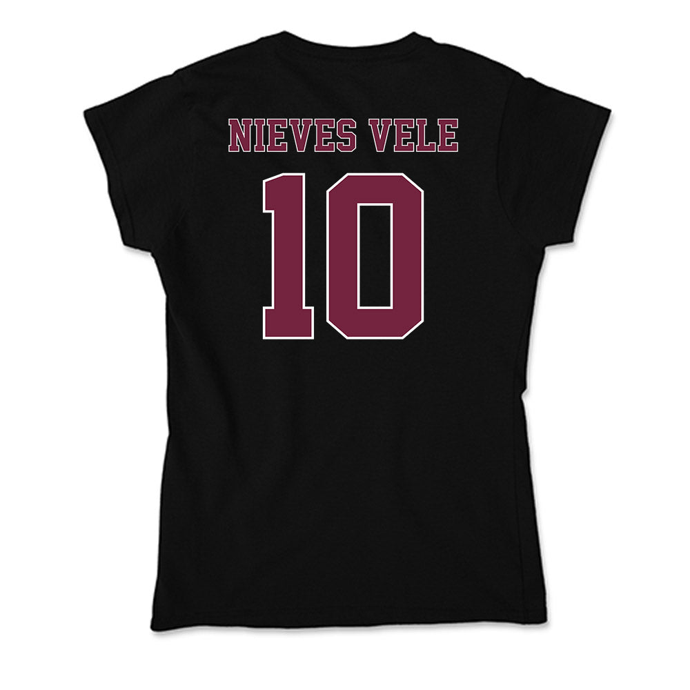 Fordham - NCAA Men's Swimming & Diving : Bryam Nieves Vele - Soft Style Women’s T-Shirt-1