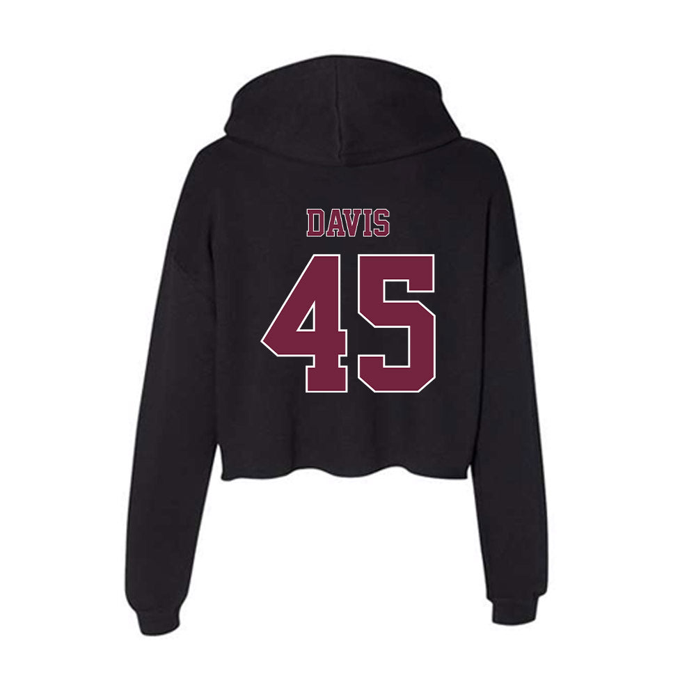 Fordham - NCAA Football : Tyler Davis - Women's Crop Fleece Hoodie-1