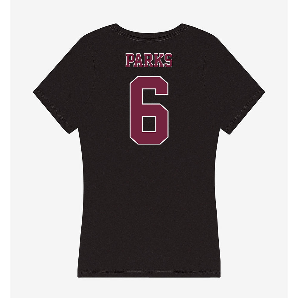 Fordham - NCAA Football : Ricky Parks - Women's V-Neck T-Shirt-1