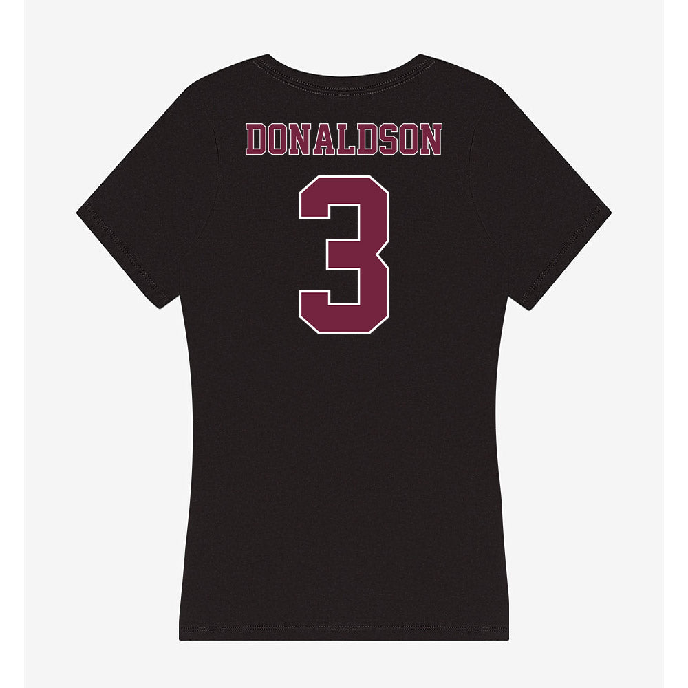Fordham - NCAA Women's Basketball : Taylor Donaldson - Women's V-Neck T-Shirt-1